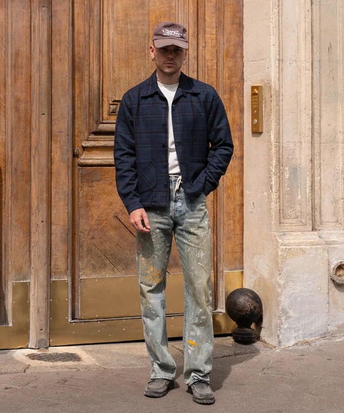 REWORK® OVERDYED COQUETTE SHIRT Shirts SMALL / BLUE - BRUT Clothing