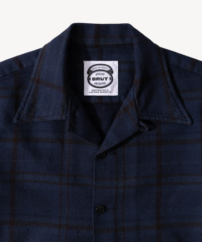 REWORK® OVERDYED COQUETTE SHIRT Shirts SMALL / BLUE - BRUT Clothing