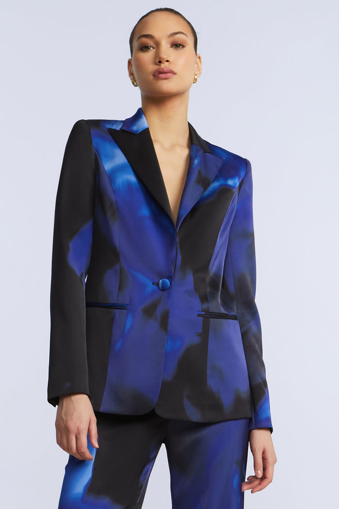 Rose Printed Blazer