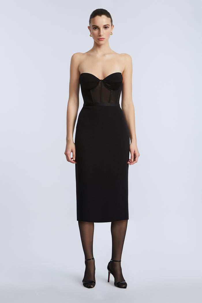 Satin Crepe Combo Midi