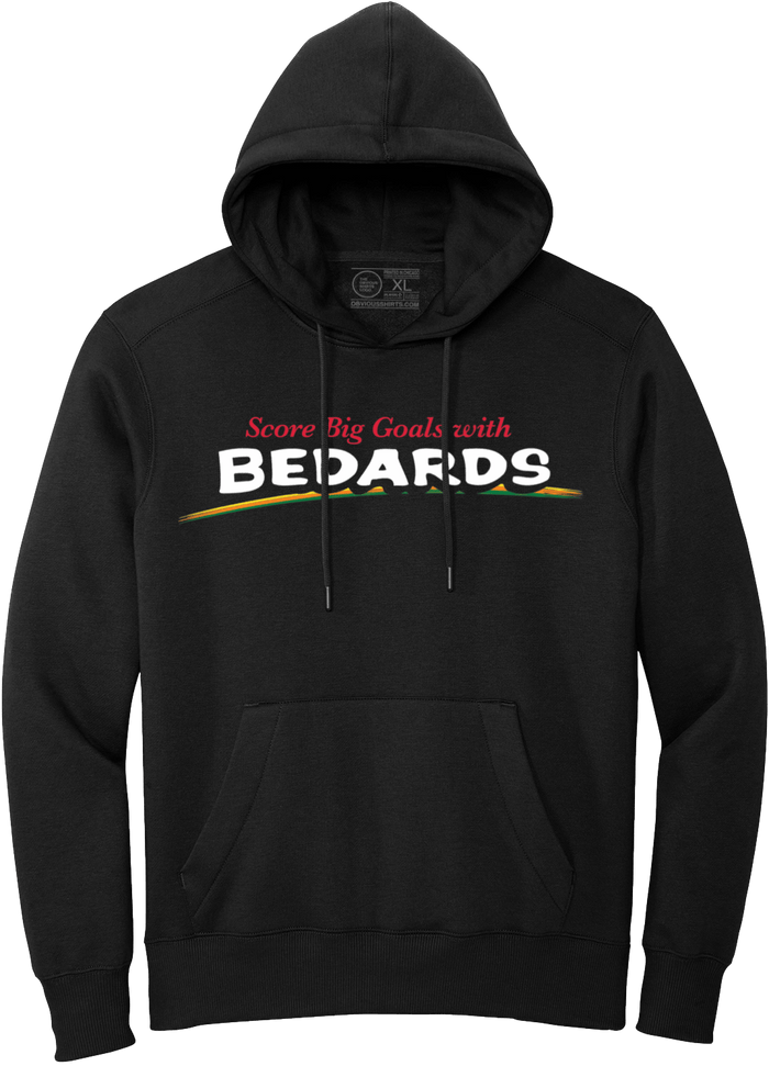 Additional view of Score Big Goals with Bedards. (Hooded Sweatshirt) featuring Connor Bedard by Obvious Shirts