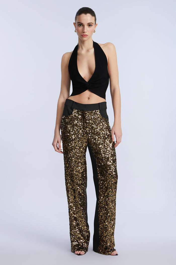 Sequin Mix Pant