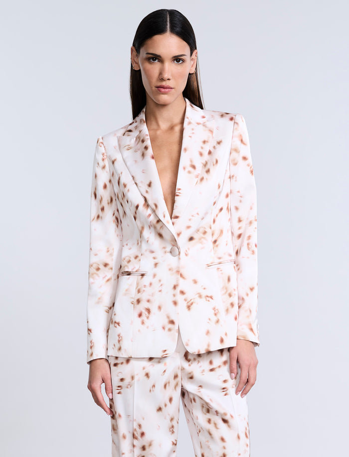 Single Breasted Animal Print