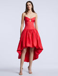 Solid Bubble Hem Dress