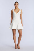 Solid Godet Dress