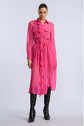 Solid Ruffle Dress