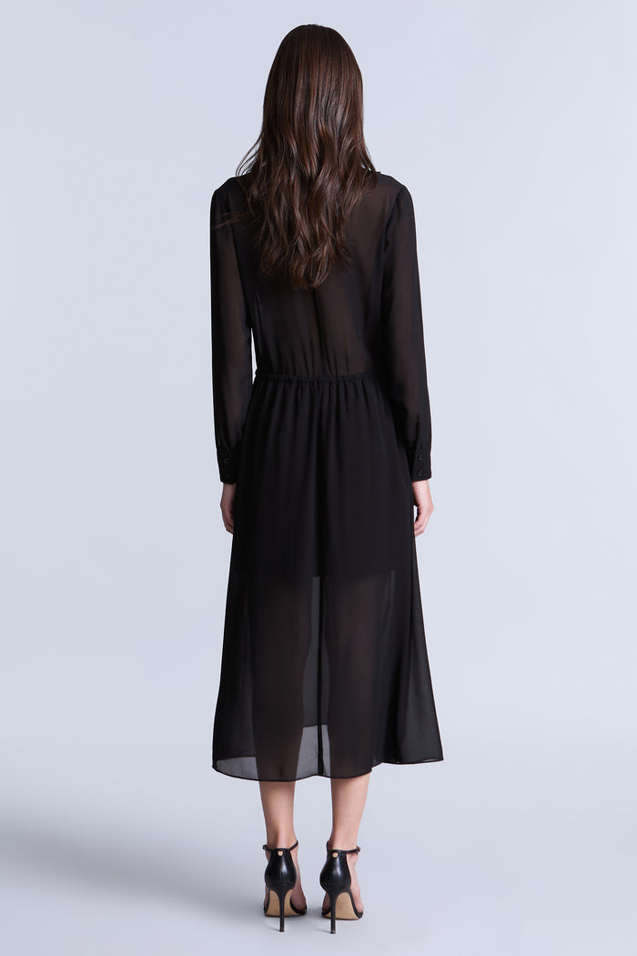 Solid Ruffle Dress