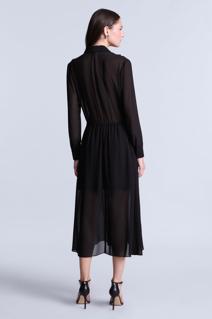 Solid Ruffle Dress