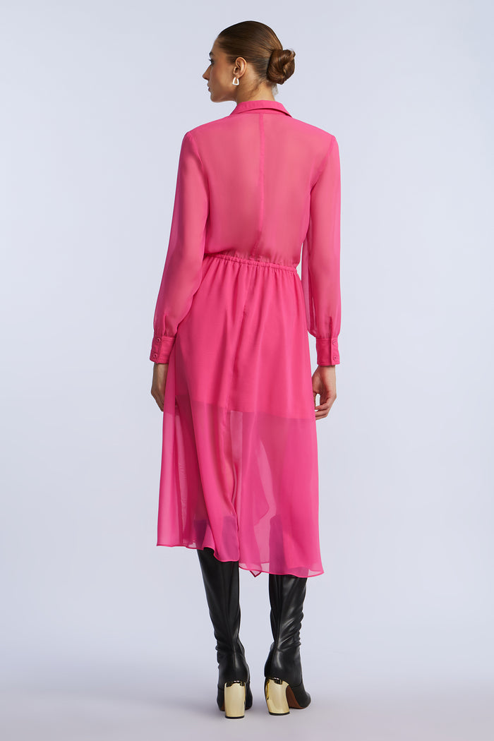 Solid Ruffle Dress