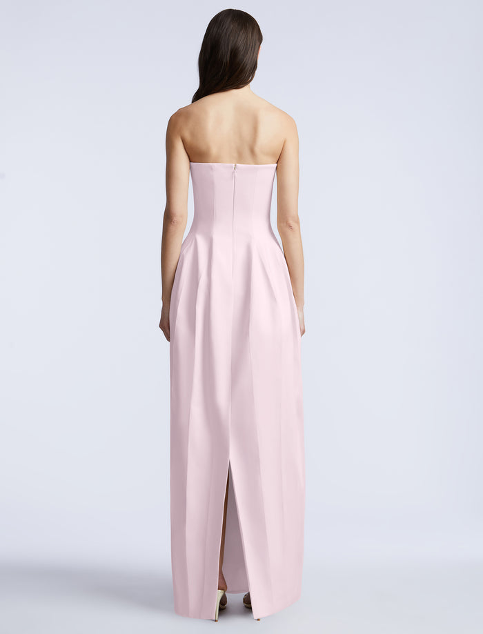 Solid Structured Gown