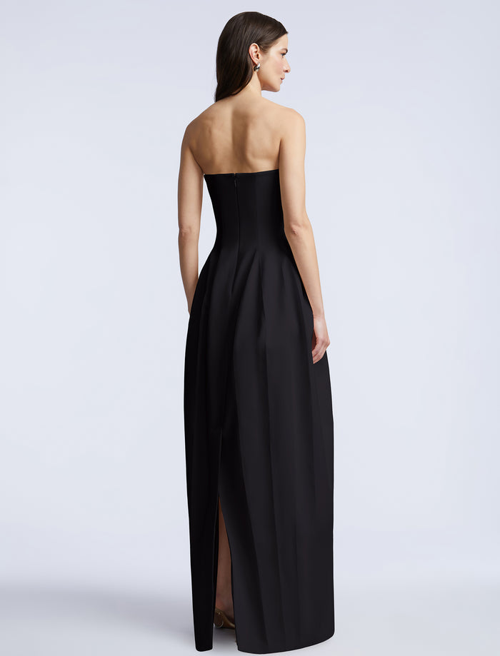 Solid Structured Gown