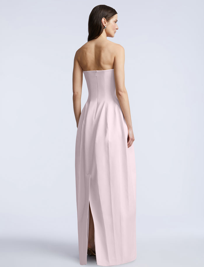 Solid Structured Gown