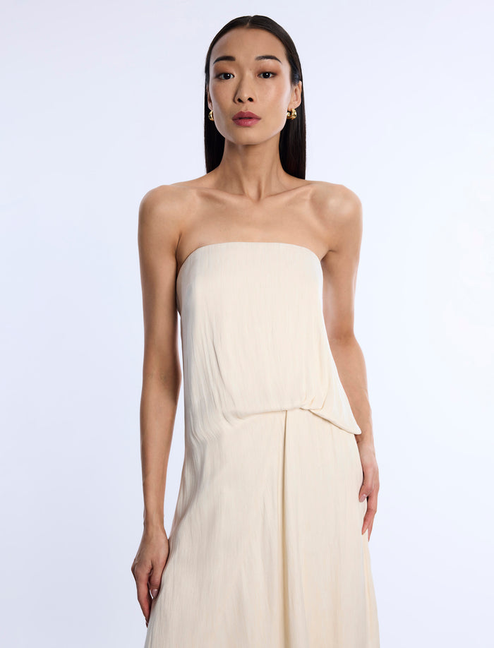 Strapless Drape Dress