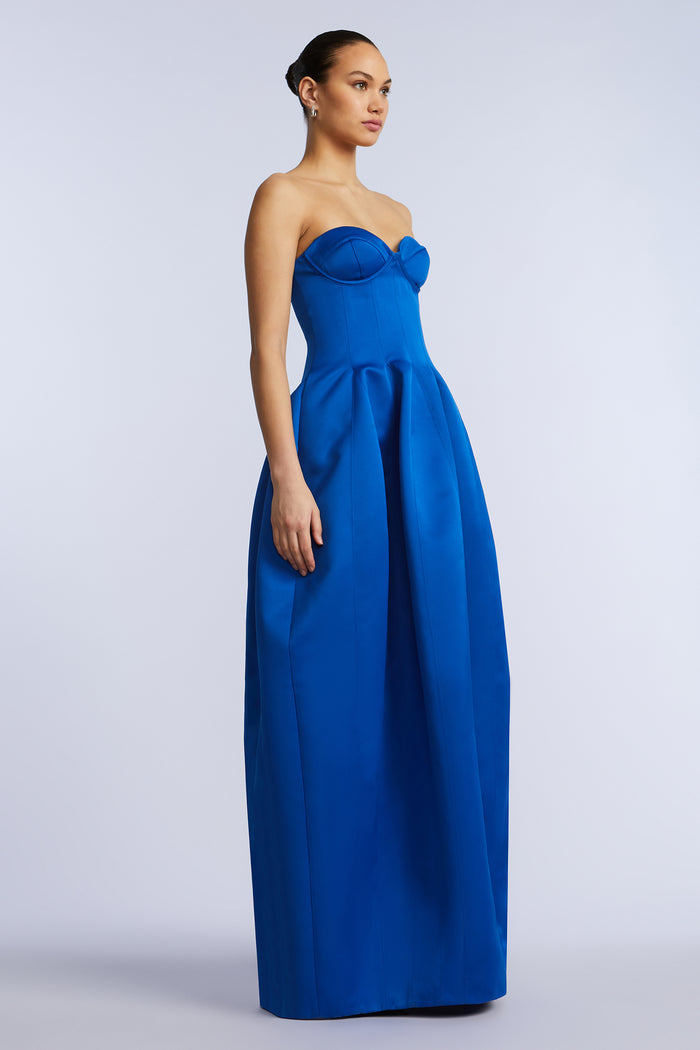 Strapless Structured Gown