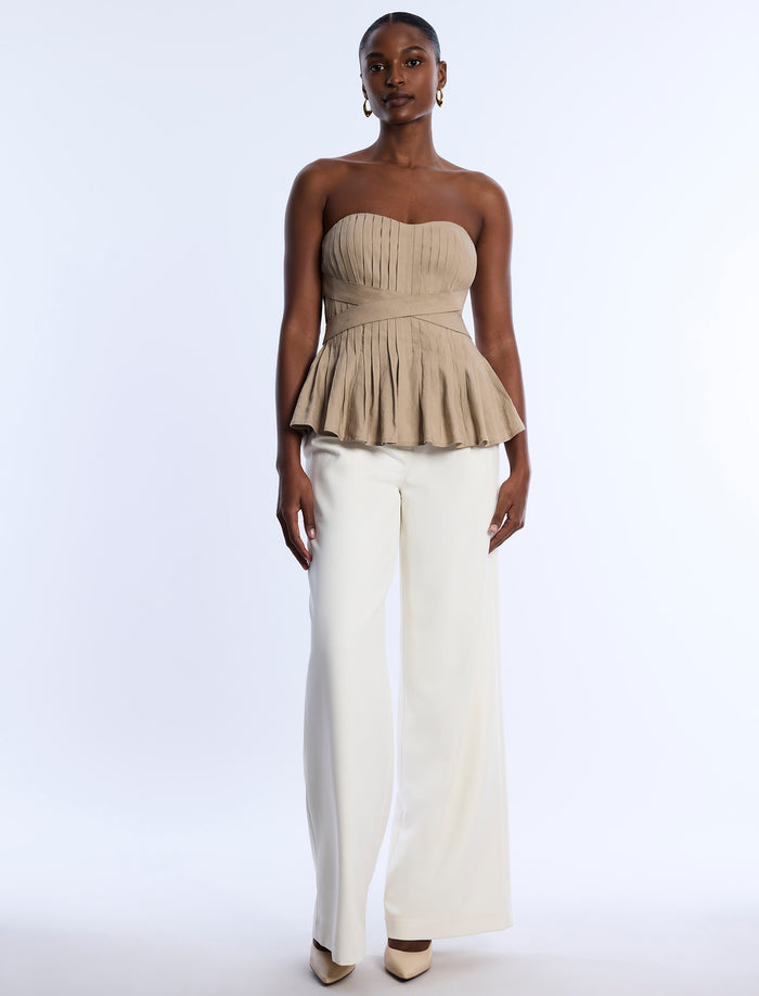 Stretch Linen Top