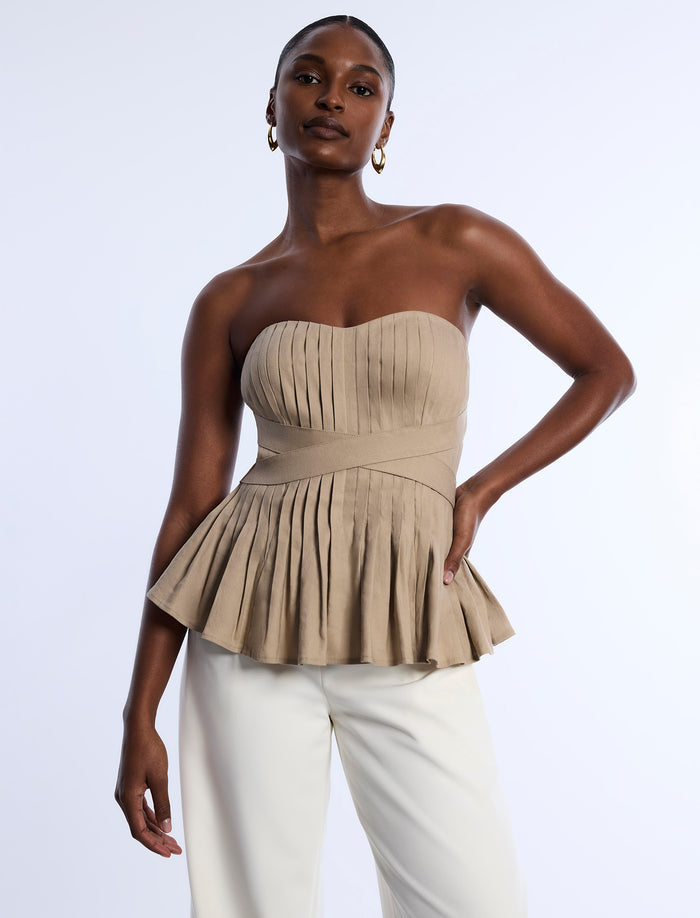 Stretch Linen Top