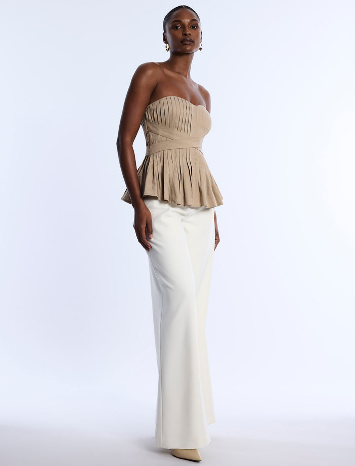 Stretch Linen Top