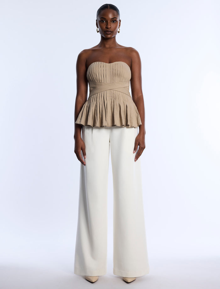 Stretch Linen Top