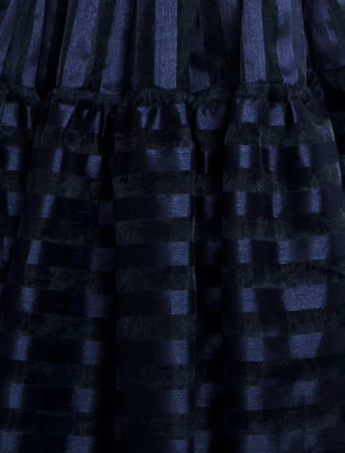 Stripe Organza Gown