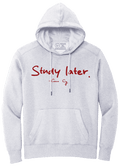 STUDY LATER. (LIGHT GREY HOODED SWEATSHIRT) - OBVIOUS SHIRTS