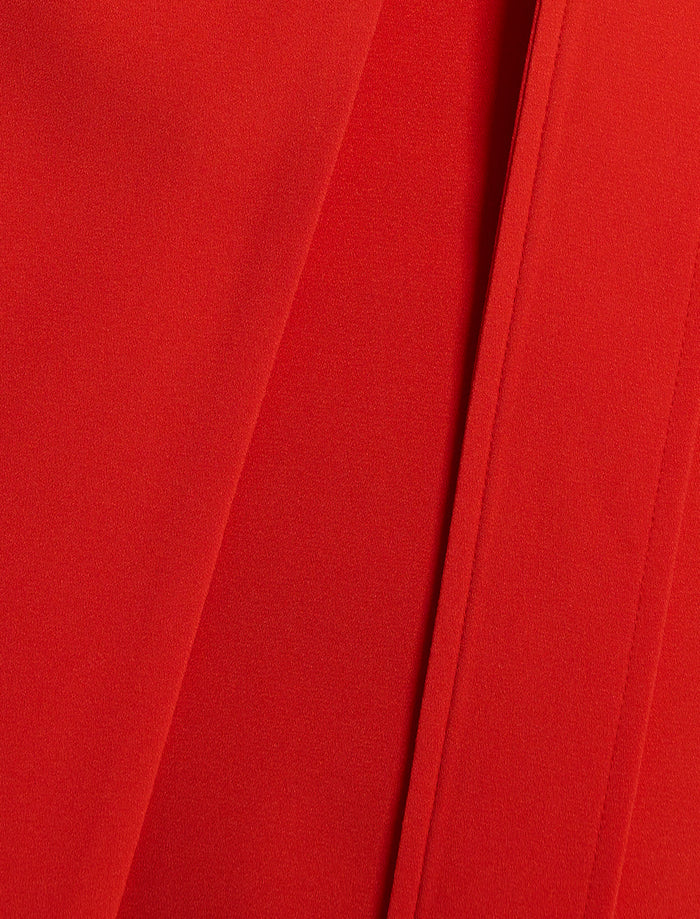 Tailored Collar Halter Dress