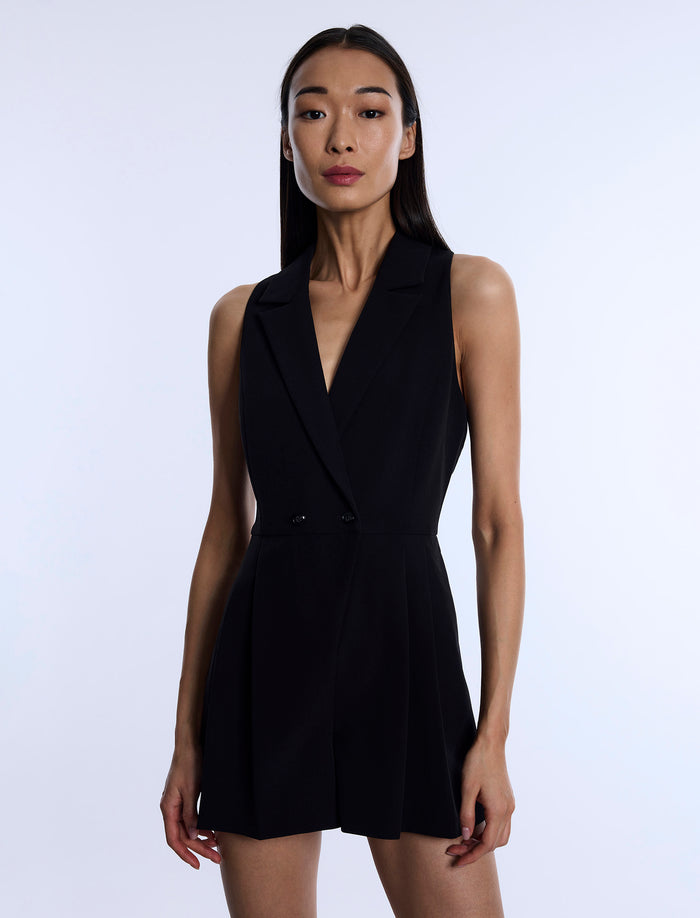 Tailored Sleeveless Romper