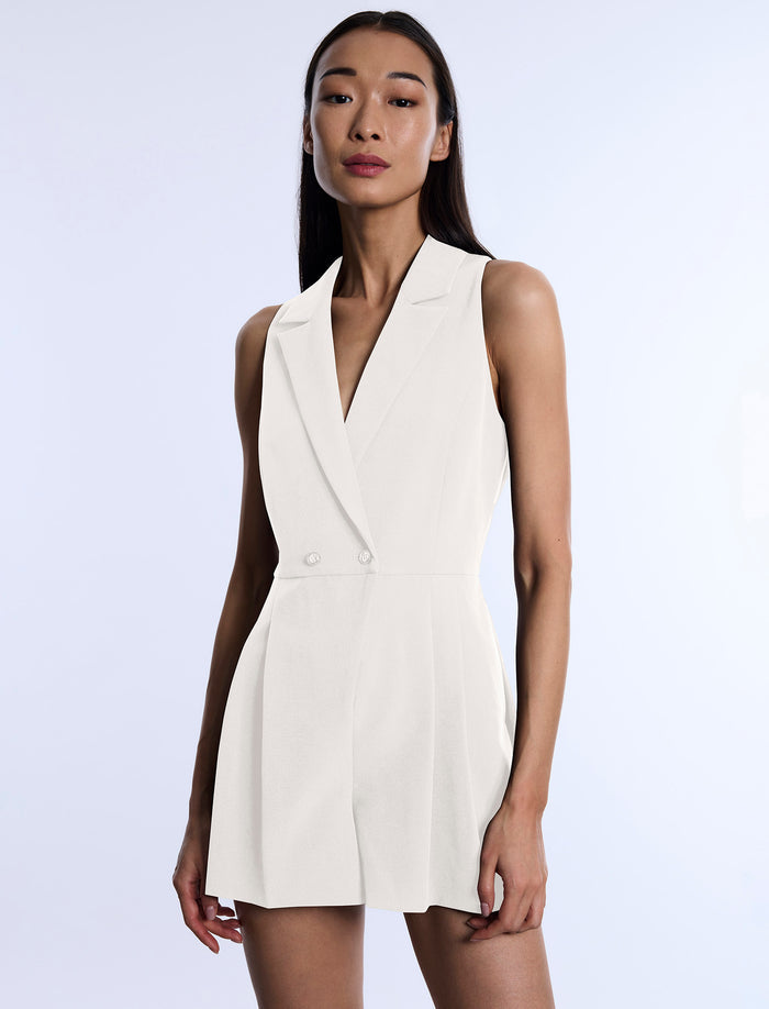 Tailored Sleeveless Romper