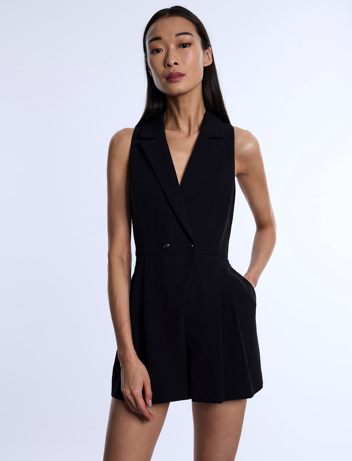 Tailored Sleeveless Romper
