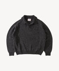 THE BEST SHETLAND POLO Knitwear X-SMALL / CHARCOAL - BRUT Clothing