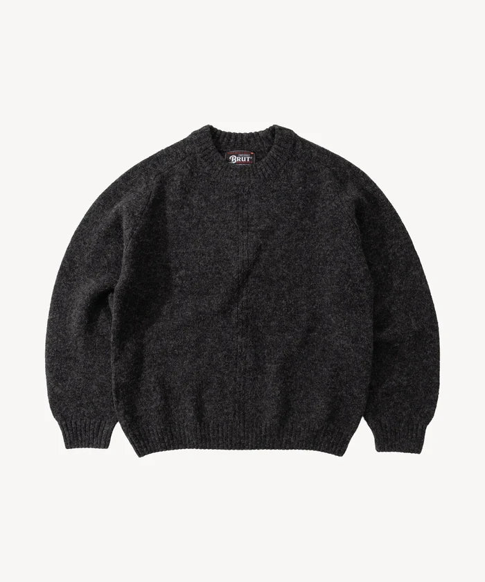 THE BEST SHETLAND SWEATER Knitwear X-SMALL / CHARCOAL - BRUT Clothing
