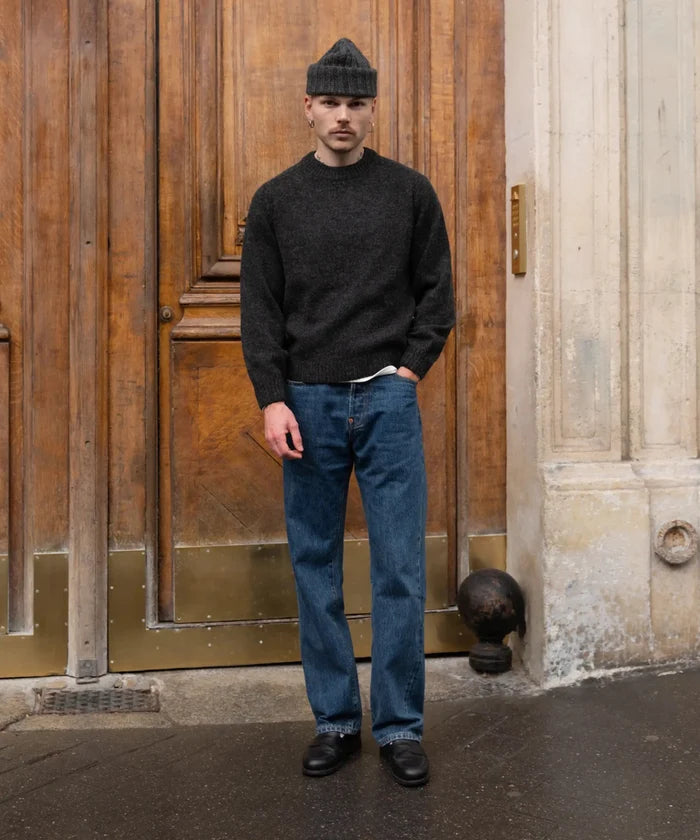 THE BEST SHETLAND SWEATER Knitwear X-SMALL / CHARCOAL - BRUT Clothing