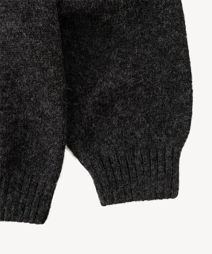 THE BEST SHETLAND SWEATER Knitwear X-SMALL / CHARCOAL - BRUT Clothing