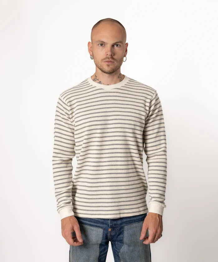 THE BEST THERMAL T-Shirts X-SMALL / THIN GREY STRIPE - BRUT Clothing