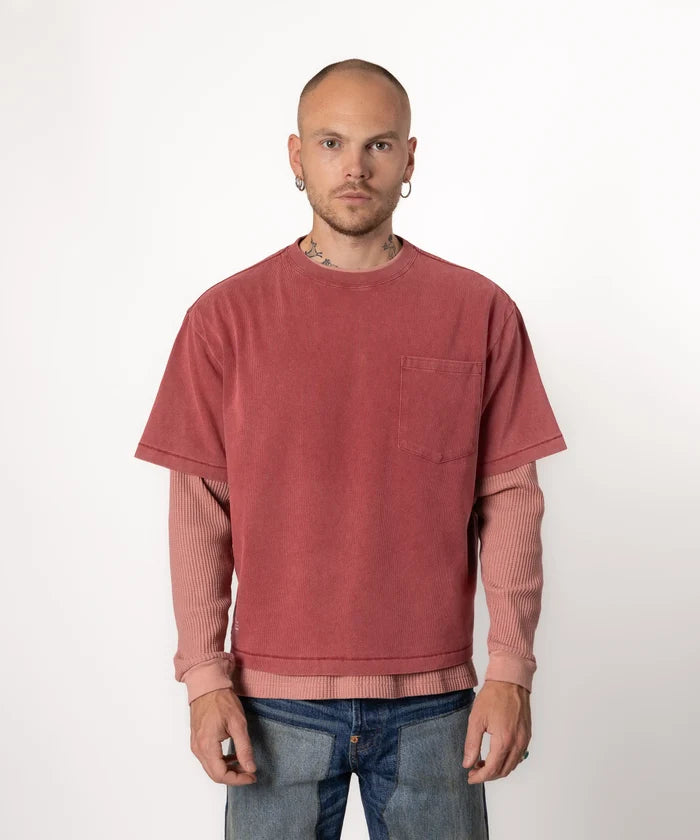 THE BEST THERMAL T-Shirts X-SMALL / DUSTY PINK - BRUT Clothing