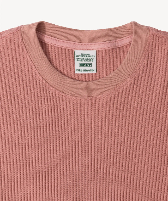 THE BEST THERMAL T-Shirts X-SMALL / DUSTY PINK - BRUT Clothing
