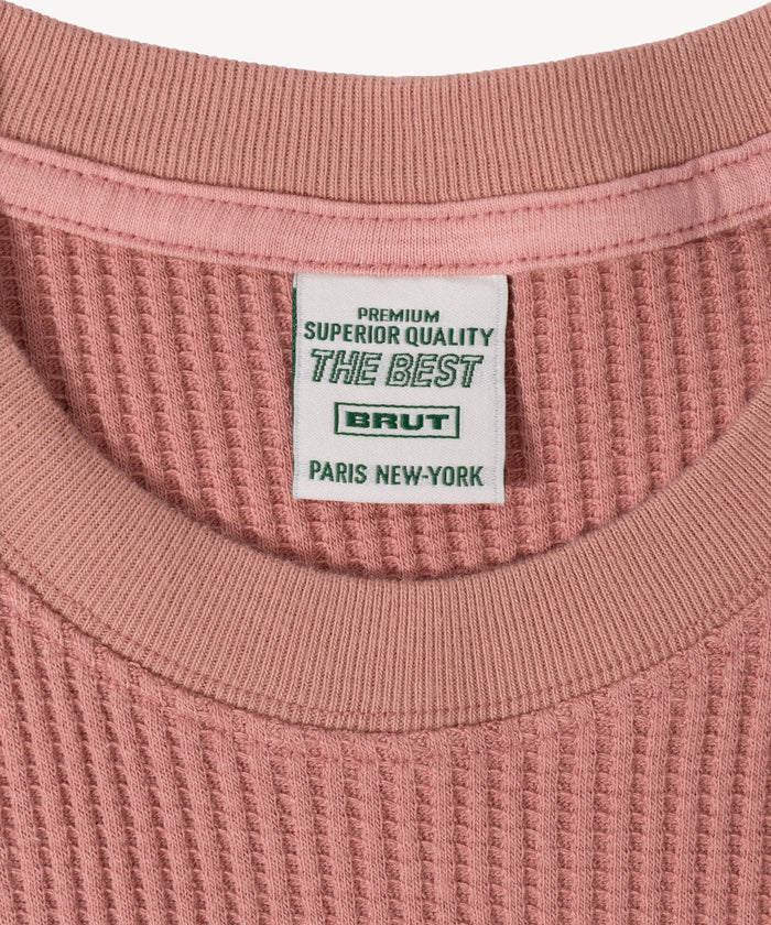 THE BEST THERMAL T-Shirts X-SMALL / DUSTY PINK - BRUT Clothing