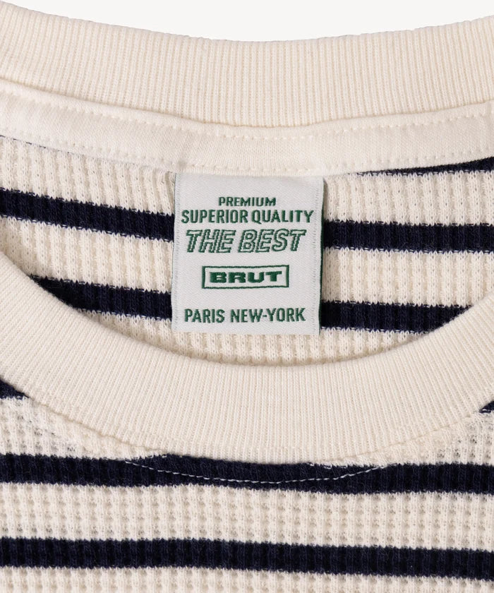 THE BEST THERMAL T-Shirts X-SMALL / THIN NAVY STRIPE - BRUT Clothing