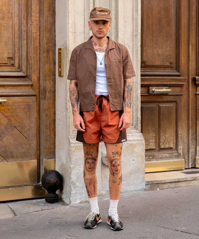 THE BOARD SHORTS Shorts X-SMALL / BROWN - BRUT Clothing