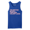 THE BRITISH BLEW A THIRTEEN COLOLY LEAD (MENS TANK) - OBVIOUS SHIRTS