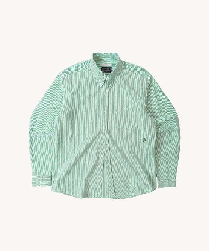 THE BUTTON DOWN SHIRT Shirts X-SMALL / GREEN - BRUT Clothing