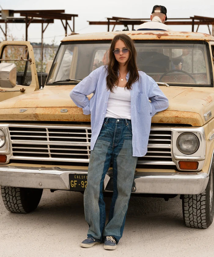 THE BUTTON DOWN SHIRT Shirts X-SMALL / BLUE - BRUT Clothing