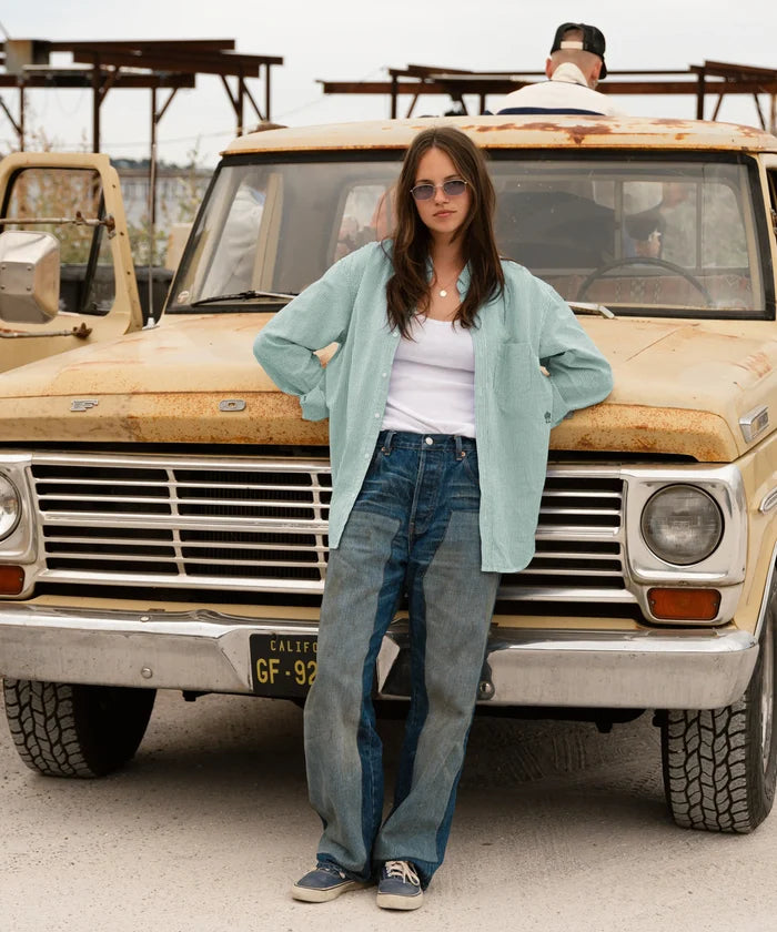 THE BUTTON DOWN SHIRT Shirts X-SMALL / GREEN - BRUT Clothing