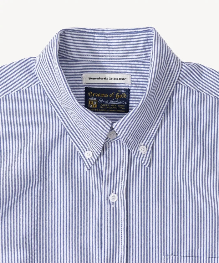 THE BUTTON DOWN SHIRT Shirts X-SMALL / BLUE - BRUT Clothing