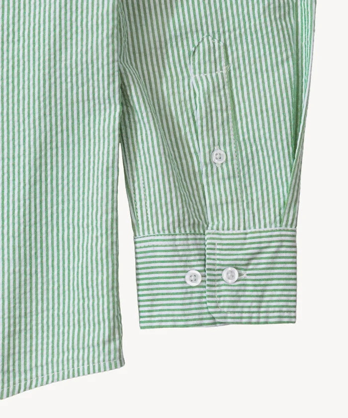 THE BUTTON DOWN SHIRT Shirts X-SMALL / GREEN - BRUT Clothing