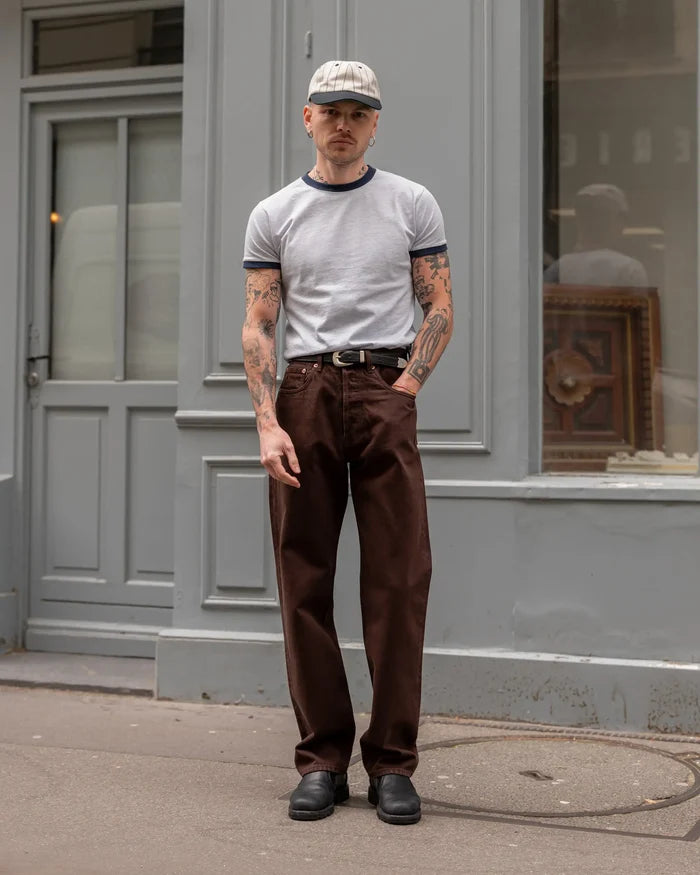 THE CLASSIC DENIM Pants US26 / FR36 / OVERDYED PROCESS - BROWN - BRUT Clothing