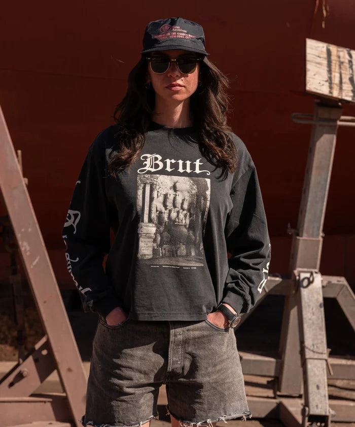 THE CROWN CAP Hats and Caps ONE SIZE / BLACK - BRUT Clothing