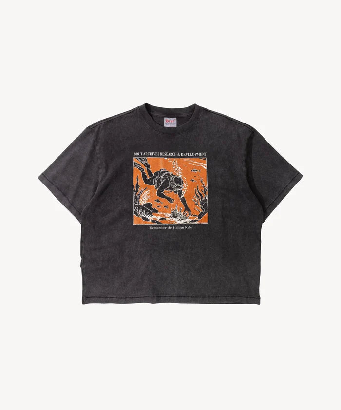 THE DIVER TEE T-Shirts X-SMALL / FADED BLACK - BRUT Clothing