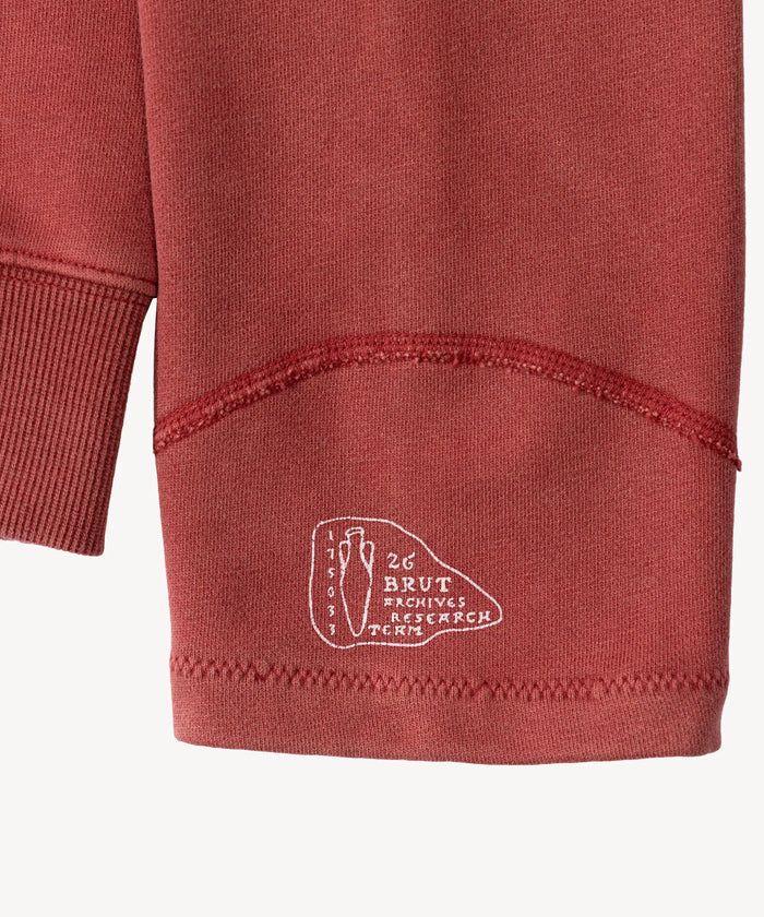 THE DIVING SWEAT Sweatshirts X-SMALL / FADED RED - BRUT Clothing