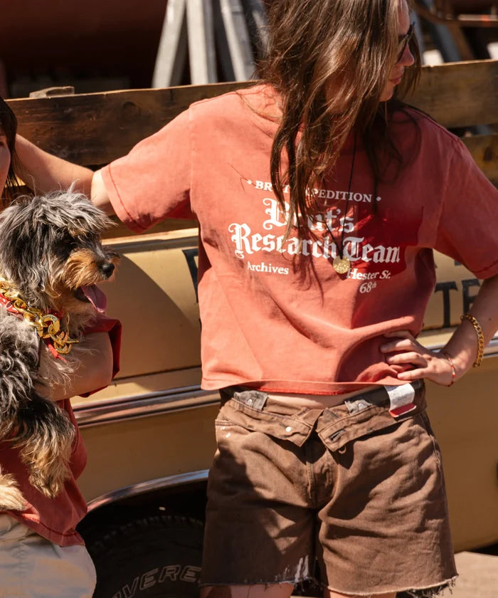 THE EXPEDITION TEE T-Shirts X-SMALL / FADED RED - BRUT Clothing