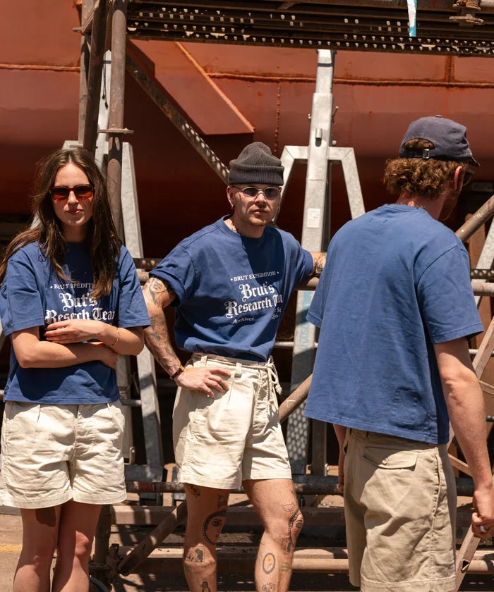 THE EXPEDITION TEE T-Shirts X-SMALL / FADED BLUE - BRUT Clothing